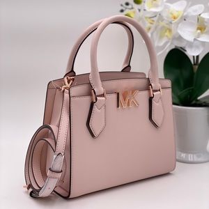 Michael Kors Mott Satchel Crossbody Pink